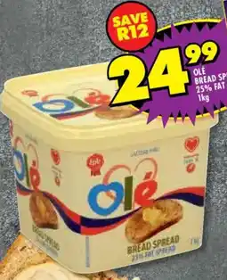Shoprite Ole bread spread 25% fat spread offer