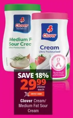 Checkers Clover Cream/ Medium Fat Sour Cream offer