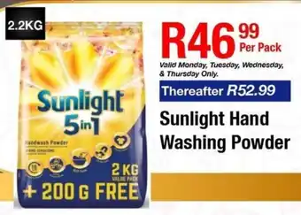 Take 'n Pay Sunlight Hand Washing Powder offer