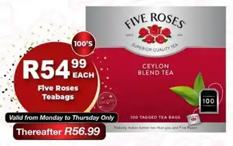 Take 'n Pay Five Roses Teabags offer