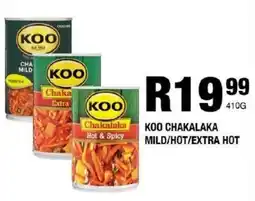 Take 'n Pay Koo chakalaka mild/ hot/ extra hot offer