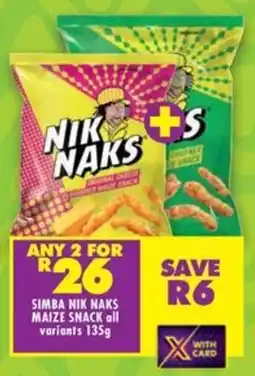 Shoprite Simba nik naks maize snack offer