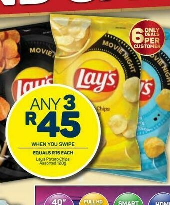 Pick n Pay Lay's potato chips 3 offer