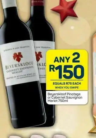 Pick n Pay Beyerskloof wine 2 offer