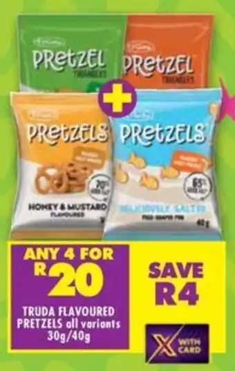 Truda flavoured pretzels