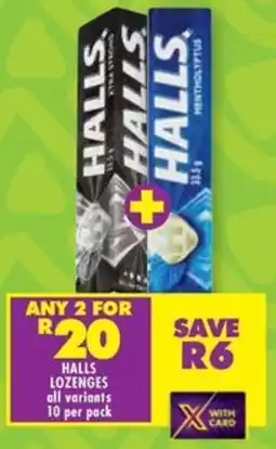 Shoprite Halls lozenges offer