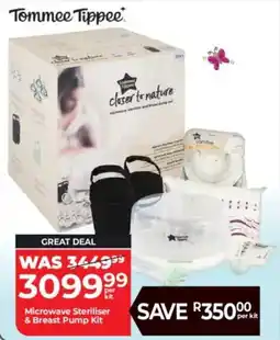 Baby City Tommee Tippee Microwave Steriliser & Breast Pump Kit offer