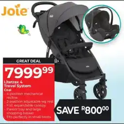 Baby City Joie Litetrax 4 Travel System Coal offer