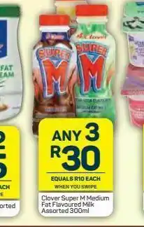Pick n Pay Clover super m flavoured milk 3 offer