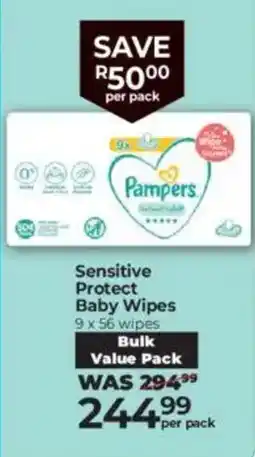 Baby City Pampers Sensitive Protect Baby Wipes offer