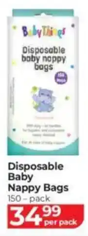 Baby City Baby Things Disposable Baby Nappy Bags offer