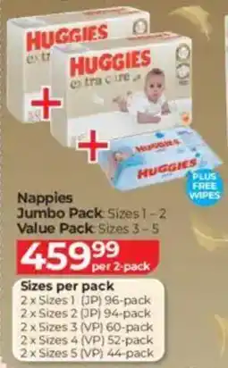 Baby City Huggies Nappies Jumbo Pack/ Value Pack offer