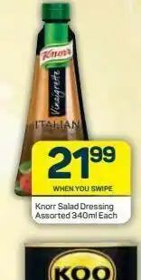 Pick n Pay Knorr salad dressing offer