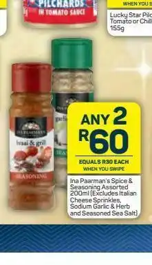 Pick n Pay Ina paarman's spices 2 offer