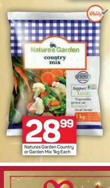 Pick n Pay Nature's garden frozen mixed vegetables offer