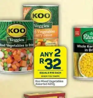 Pick n Pay Koo mixed vegetables 2 offer