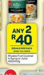Pick n Pay Rhodes fruit cocktail 2 offer