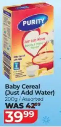 Baby City Purity Baby Cereal offer