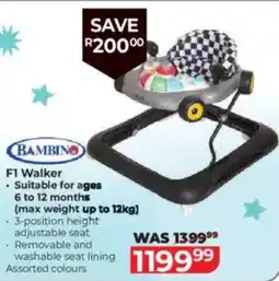 Baby City Bambino F1 Walker offer