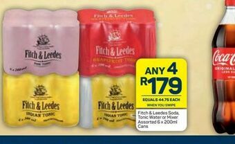 Pick n Pay Fitch & leedes mixers 4 offer