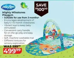 Baby City Playgro Mighty Milestones Playgym offer