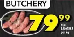 Shoprite Beef bangers offer