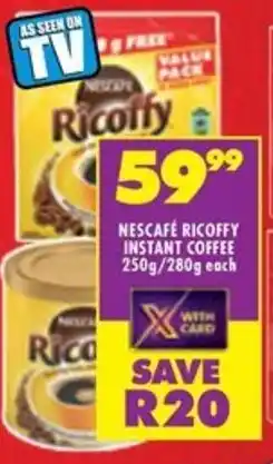 Shoprite Nescafé ricoffy instant coffee offer