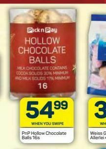 Pick n Pay Pnp chocolate balls offer