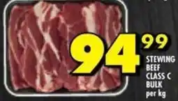 Shoprite Stewing beef class c bulk offer