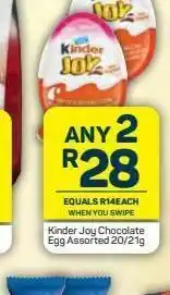 Pick n Pay Kinder chocolate egg 2 offer