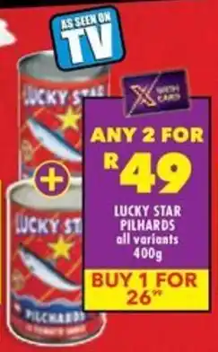 Shoprite Lucky star pilchards offer