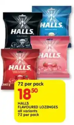 Shoprite Halls flavoured lozenges offer