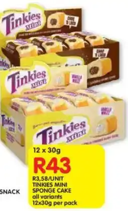 Shoprite Tinkies mini sponge cake offer