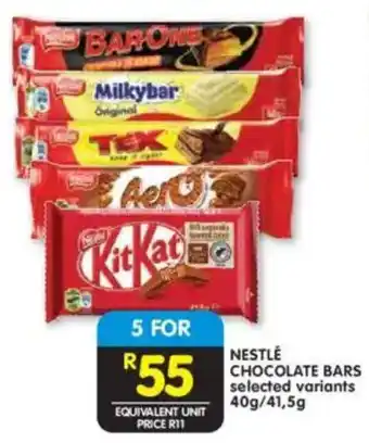 Shoprite Nestlé chocolate bars offer