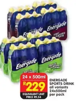 Shoprite Energade sports drink offer