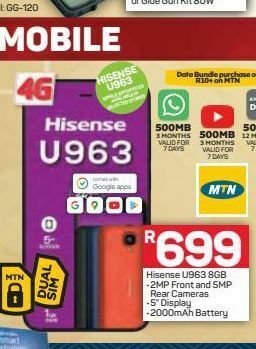 Pick n Pay Hisense u963 smartphone offer