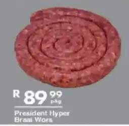 President Hyper President Hyper Braai Wors offer