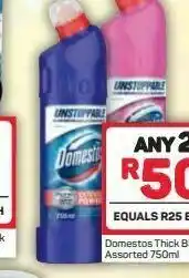 Pick n Pay Domestos bleach 2 offer