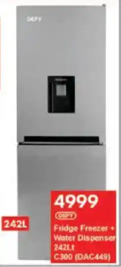 President Hyper Defy Fridge Freezer + Water Dispenser offer