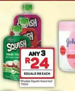 Pick n Pay Rhodes squash baby food 3 offer
