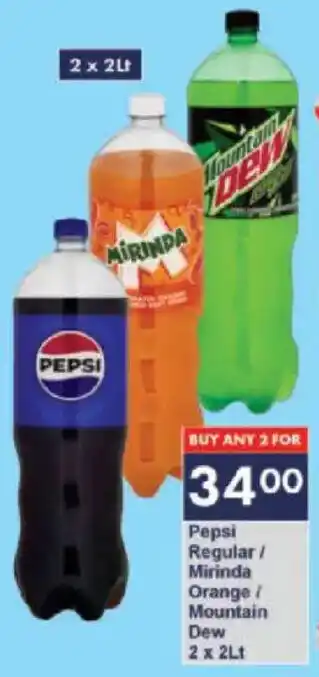 President Hyper Pepsi Regular/ Mirinda Orange/ Mountain Dew offer
