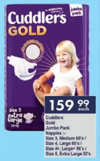 President Hyper Cuddlers Gold Jumbo Pack Nappies offer