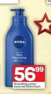 Pick n Pay Nivea body lotion offer