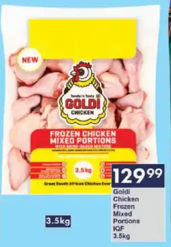 President Hyper Goldi Chicken Frozen Mixed Portions IQF offer