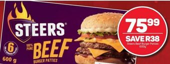 Pick n Pay Hypermarket Steers beef burgers offer
