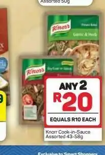 Pick n Pay Hypermarket Knorr cook-in-sauce 2 offer
