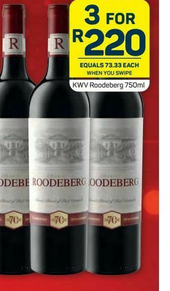 Pick n Pay Hypermarket Kwv wines 3 offer