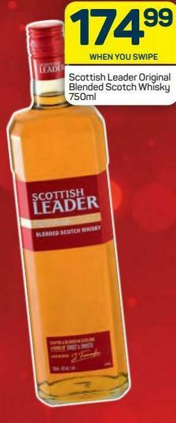 Pick n Pay Hypermarket Scottish leader whiskey offer