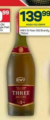 Pick n Pay Hypermarket Kwv 3 year old brandy offer
