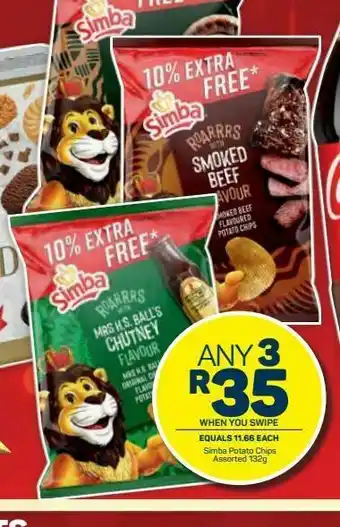 Pick n Pay Hypermarket Simba potato chips 3 offer